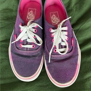 Vans authentic style iridescent purple
